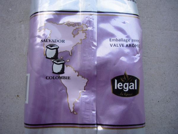 Legal Le Goût - Café des Chefs - Colombie Salvador 250g